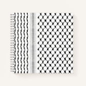 Palestinian Arabic Kufiya Pattern - aangepast note Notitieboek (Voorkant)