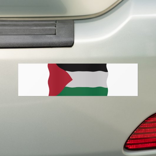 Palestinian flag bumpersticker (Op auto)