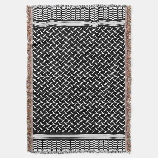 Palestinian Keffiyeh Deken (Voorkant Verticaal)