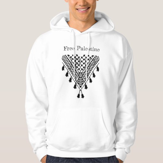 Palestinian Keffiyeh Hoodie (Voorkant)