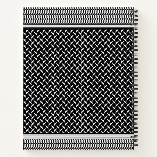 Palestinian Keffiyeh Notitieboek (Achterkant)