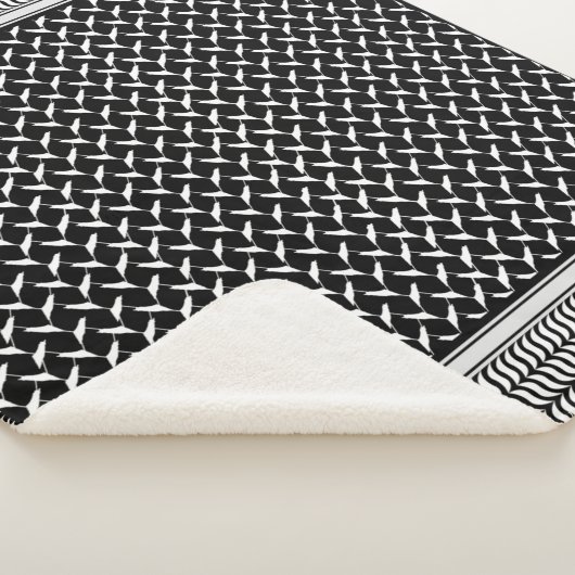 Palestinian Keffiyeh Sherpa Deken (3/4)