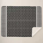 Palestinian Keffiyeh Sherpa Deken (Voorkant (horizontaal))