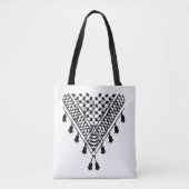 Palestinian Keffiyeh Tote Bag (Voorkant)