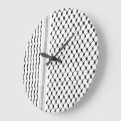 Palestinian Kufiya Custom Design License Bord F Grote Klok (Hoek)