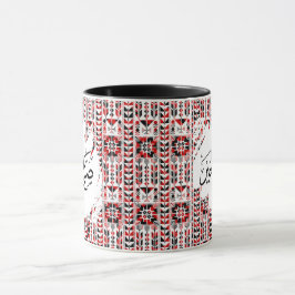 Palestinian Pattern Good Morning Arabic Coffee Mok