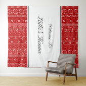 Palestinian Pattern Henna Photobooth Backdrop Wandkleed (In Situ (horizontaal))