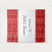 Palestinian Pattern Henna Photobooth Backdrop Wandkleed (Voorkant (horizontaal))