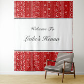 Palestinian Pattern Henna Photobooth Backdrop Wandkleed (In situ)