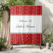 Palestinian Pattern Henna Photobooth Backdrop Wandkleed