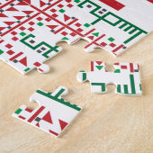 Palestinian Tatreez Cross Stitch Embroidery Art de Legpuzzel (Zijkant)