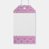 Palestinian Tatreez Print Gift Tags Cadeaulabel (Achterkant)