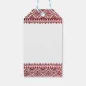 Palestinian Tatreez Print Gift Tags Cadeaulabel (Achterkant)