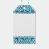 Palestinian Tatreez Print Gift Tags Cadeaulabel (Achterkant)