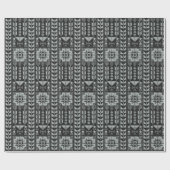 Palestinian Tatreez Print Wrapping Paper Cadeaupapier (Vlak)