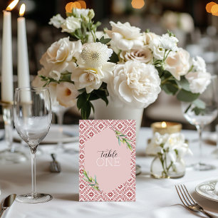 Palestinian Tatreez Red Kaart