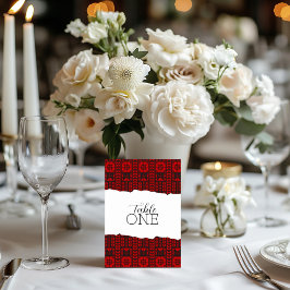 Palestinian Tatreez Red Kaart