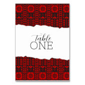 Palestinian Tatreez Red Kaart (Achterkant)