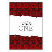 Palestinian Tatreez Red Kaart (Voorkant)