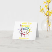 Palet 18e verjaardag van de kunstenaar Kaart (Gele Bloem)