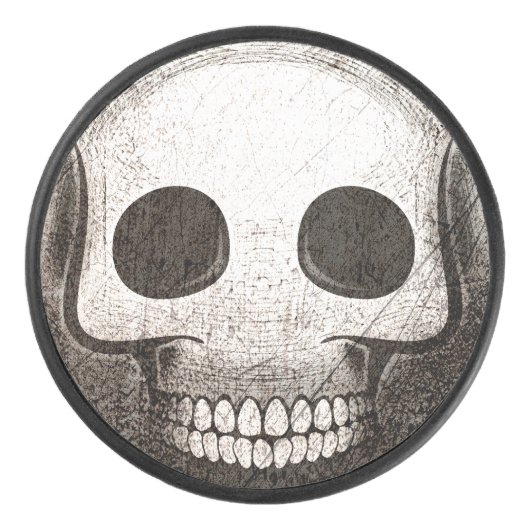 Palet De Hockey Skullmoji Vintage Puck (Voorkant)
