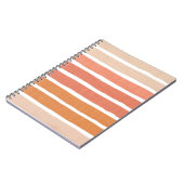 Palet met warme penseelstreken notitieboek (Linkerzijde)