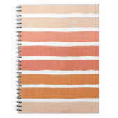 Palet met warme penseelstreken notitieboek (Voorkant)