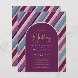 Palet Pruim Paars Turquoise Roze Goud Bruiloft