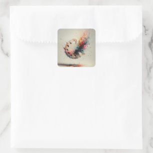 Palet van Creatie Vierkante Sticker