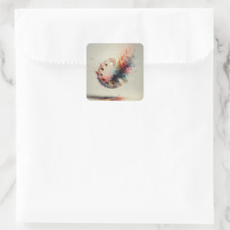 Palet van Creatie  Vierkante Sticker