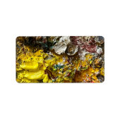 Palet van de kunstenaar #1 etiket (Voorkant)