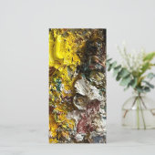 Palet van de kunstenaar #1 feestdagenkaart (Staand voorkant)