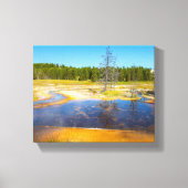 Palet van de natuur: een prachtig Yellowstone-land Canvas Afdruk (Voorkant)