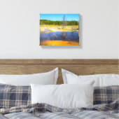Palet van de natuur: een prachtig Yellowstone-land Canvas Afdruk (Insitu (Slaapkamer))