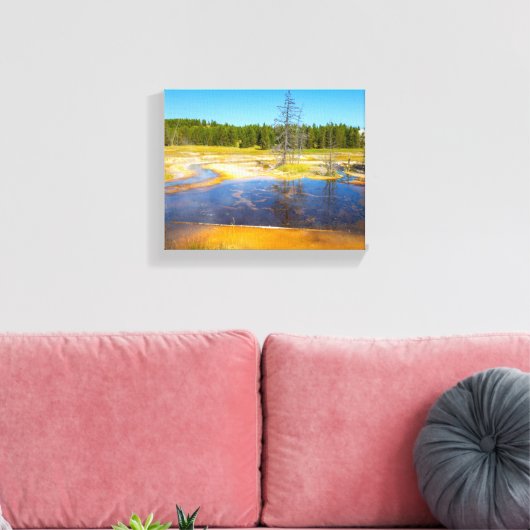 Palet van de natuur: een prachtig Yellowstone-land Canvas Afdruk (Insitu (Woonkamer))