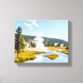 Palet van de natuur: een prachtig Yellowstone-land Canvas Afdruk (Voorkant)