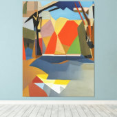 Palet van de natuur, No.001 - Abstracte botanische Canvas Afdruk (Insitu (Houten vloer))