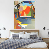 Palet van de natuur, No.001 - Abstracte botanische Canvas Afdruk (Insitu (Slaapkamer))