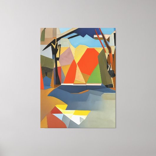 Palet van de natuur, No.001 - Abstracte botanische Canvas Afdruk (Voorkant)