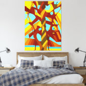 Palet van de natuur, nr. 2 canvas afdruk (Insitu (Slaapkamer))