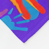 "Palet van Imprints: het verkennen van kleurrijke Fleece Deken (Hoek)