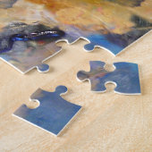 Palet van kleurrijke verf van schilder legpuzzel (Zijkant)