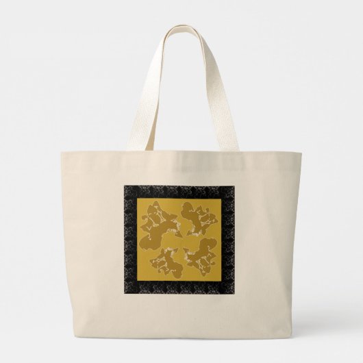 palet van Klimt Grote Tote Bag (Achterkant)