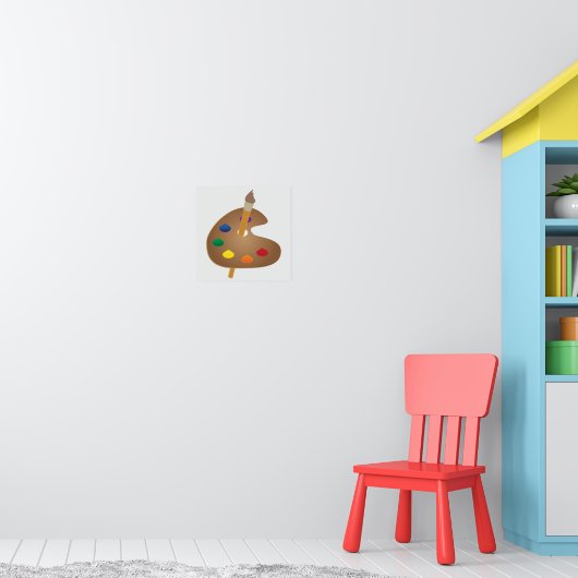 Palet van kunstenaar poster (Kinderkamer 1)