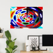 Palet van meditatiekunst poster (Thuiskantoor)
