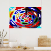 Palet van meditatiekunst poster (Keuken)