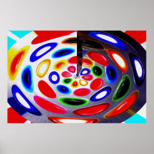 Palet van meditatiekunst poster