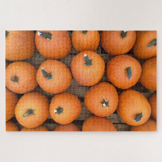Palet van pompoenen! legpuzzel (Horizontaal)