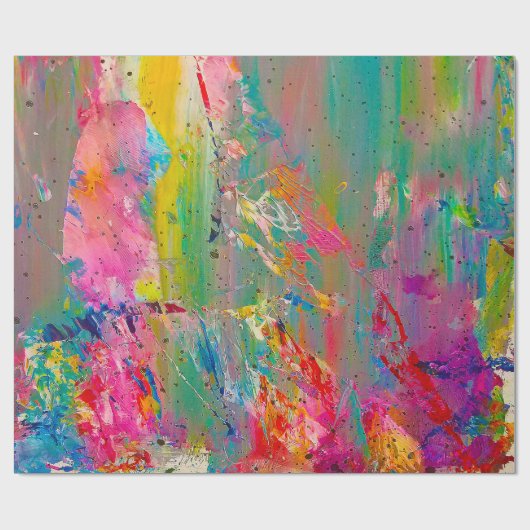 Palet verf cadeaupapier (Vlak)