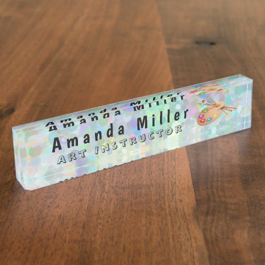 Palet verf naambordje (Zijkant)